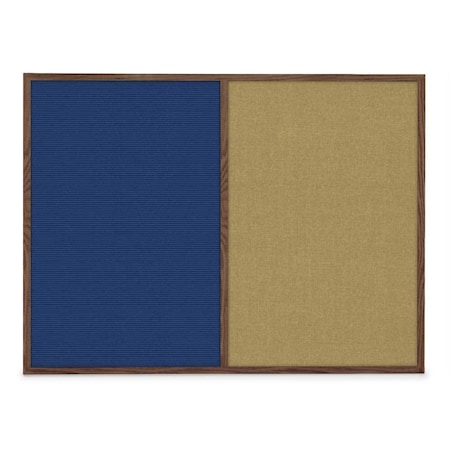 United Visual Products Slim Style Indoor Enclosed Corkboard, 48 UVRDS48SBH-GOLD-BLACK